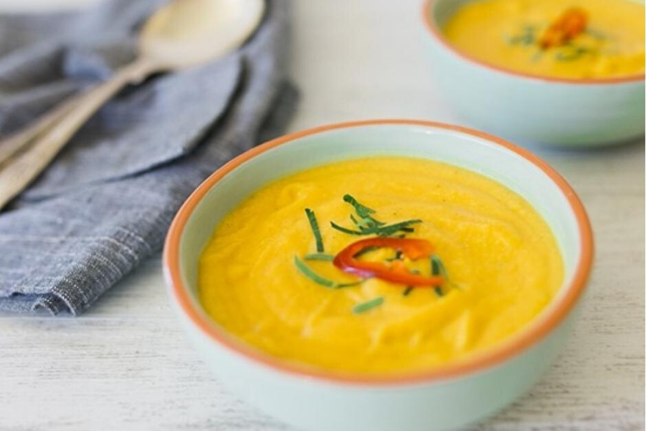 Lupin, Squash and Sweet Potato Soup